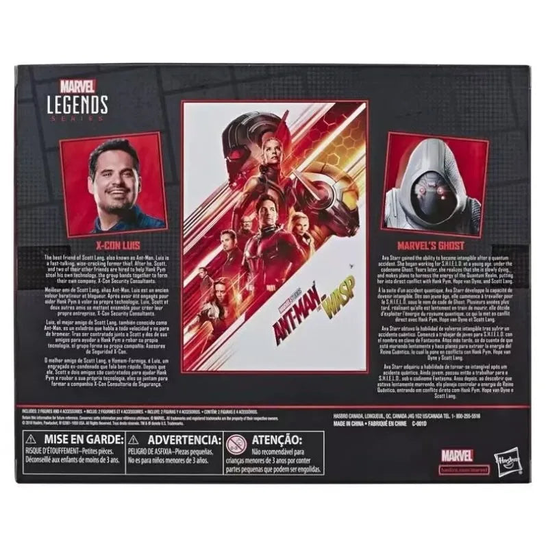 Original Hasbro Marvel Legends Series ANT-MAN THE WASP X-CON LUIS GHOST Anime Figure Toys Ornaments Model
