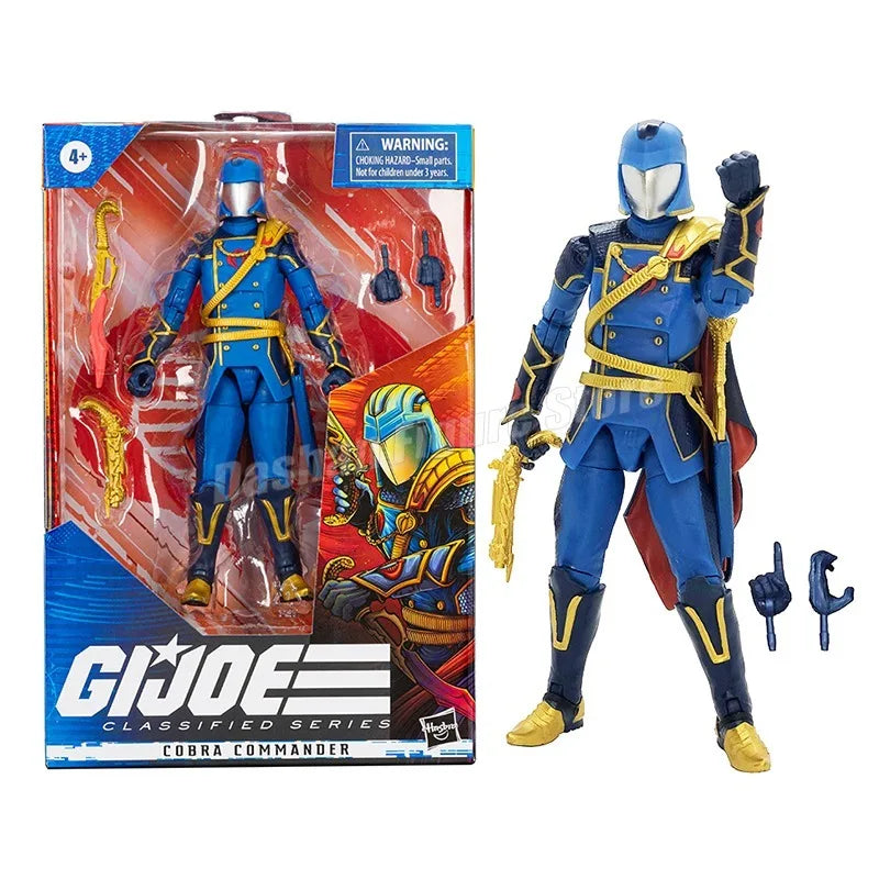 G.I. Joe Classified Series Snake Eyes Deluxe Action Figure Collection GIJoe Snake Cobra Commander Movable Figurine Model Toys