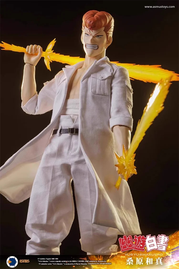 Original ASMUS TOYS YUYU004 1/6 Male Classic Anime Character Yuyu Hakusho Kazuma Kuwabara Full Set 12in Action Figure Toys ﻿