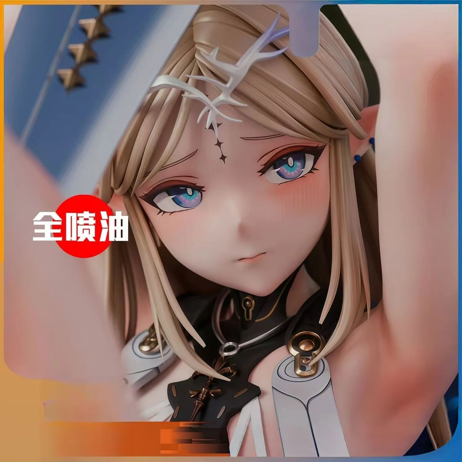 Kathesia Anime Girl Figure Full Spray Painted Collectible Model Desktop Decoration Pc Case Ornament Trendy Toy Gift For Adults