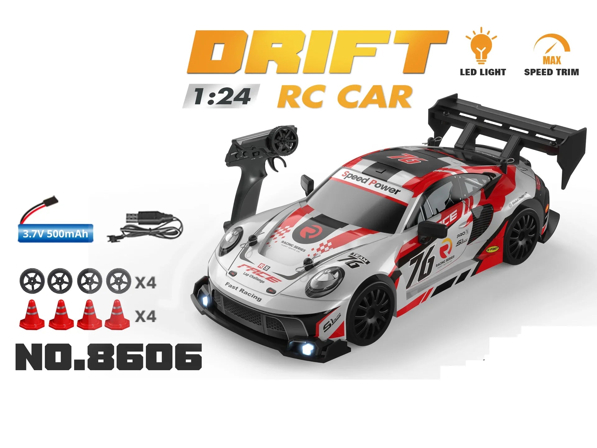 1:24 Мини 2.4G 4WD 30KM/h RC Дрифт Кола GTRPRO AE86PRO - RTR Метални Гуми, Готова за Състезание | Детска Играчка, Подарък за Рожден Ден