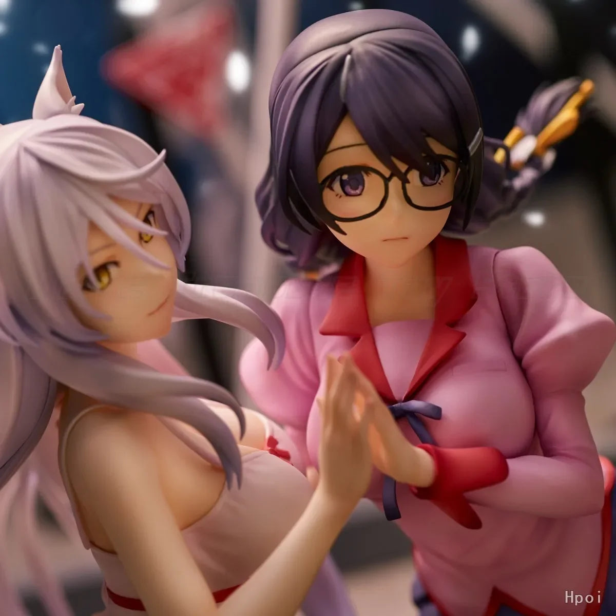 【In Stock 】UnionCreative Nekomonogatari(Kuro) Hanekawa Tsubasa and Black Hanekawa Beauty Anime Ornaments Collection Gifts