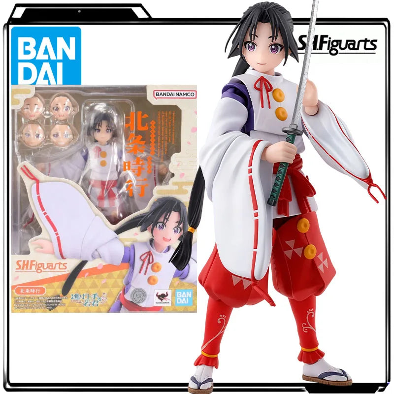 Bandai Genuine S.H.Figuarts Anime Figure Hōjō Tokiyuki 135mm Action Figure Toys for Boys Kids Gift Collectible Model Ornaments