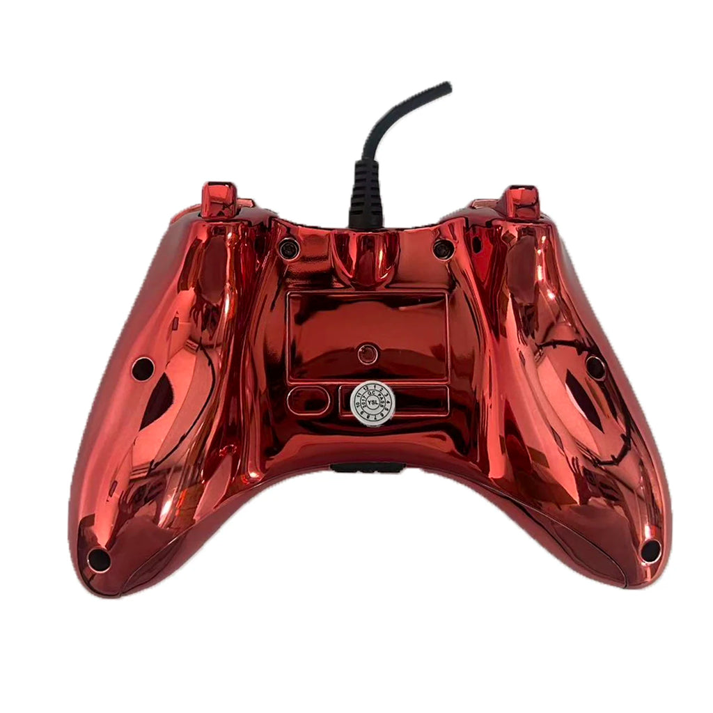 Xbox 360 Wired Game Controller with Sleek Electroplated Finish – USB Gaming Peripheral, Compatible with Xbox 360 & PC