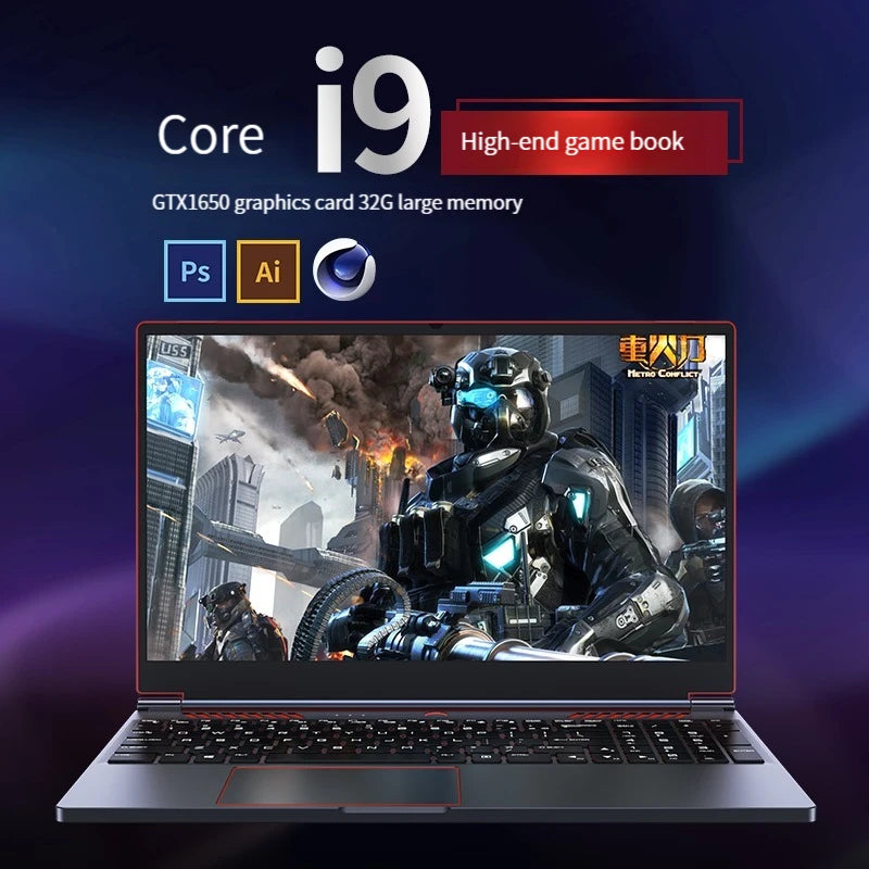 Neu 16,1 Zoll 10. Gaming-Laptop Intel Core I9-10880H I I7-10880H Nvidia GTX 1650 4G Windows 10/11 Gaming-Laptop Metall-Ultrabook