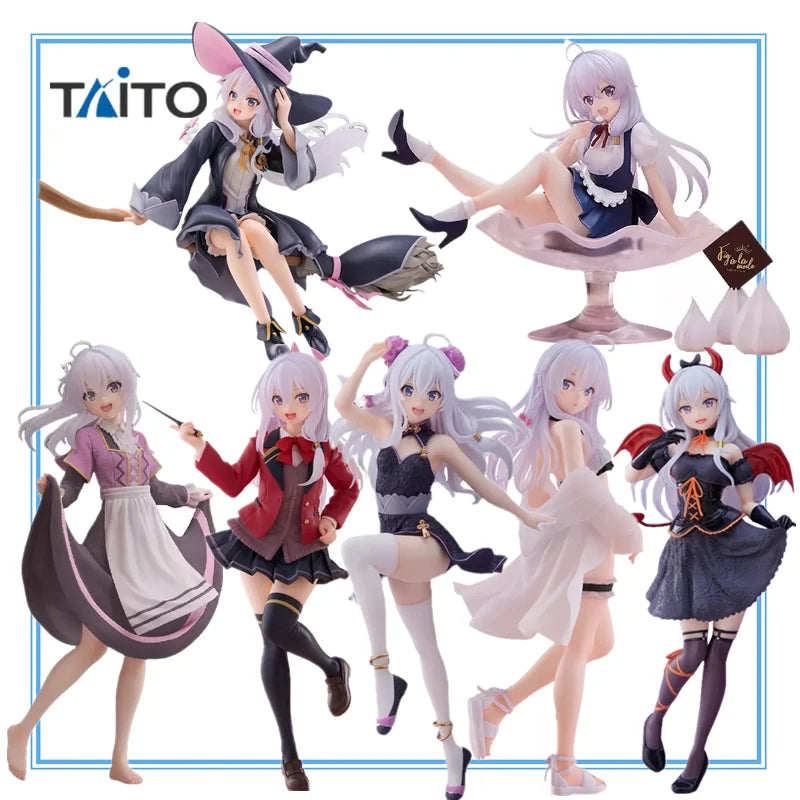 In Stock Original TAITO Coreful Wandering Witch: The Journey of Elaina 18cm Elaina PVC Collection Anime Figurine Model Toy