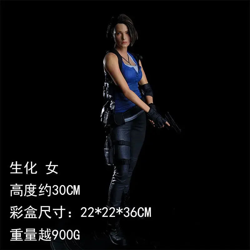 32 cm Resident Evil Leon S Scott Kennedy Actionfigur Jill Valentine Figur Spiel Biohazard Modell Spielzeug Geschenke Schreibtischspielzeug Geschenk