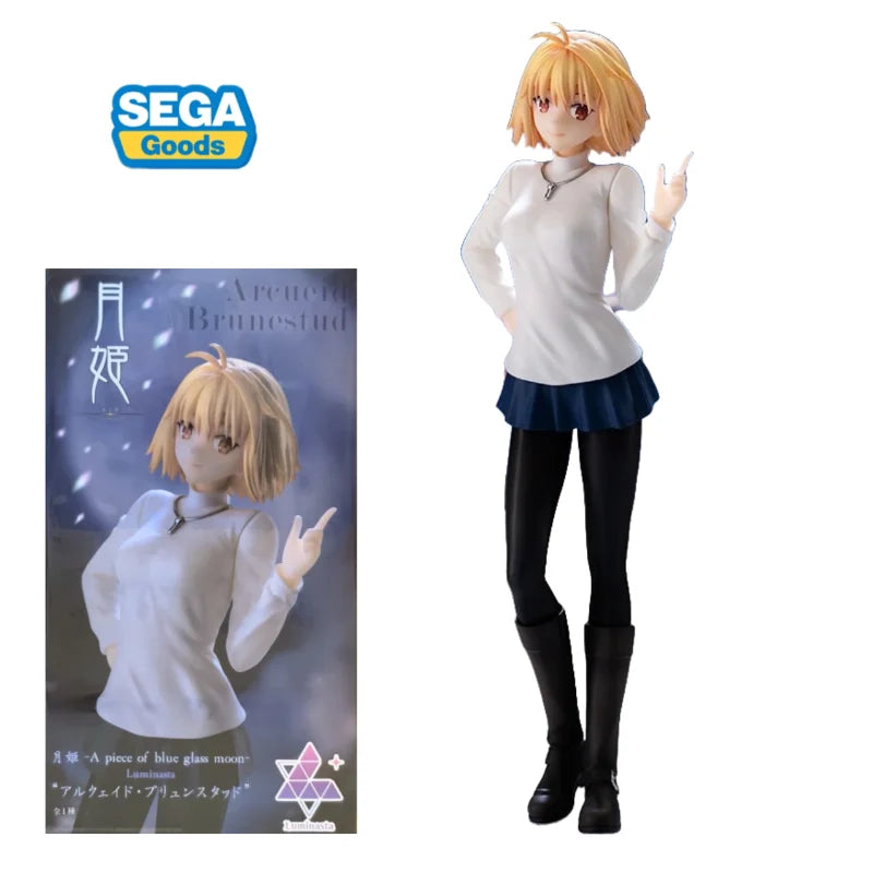 Auf Lager Original SEGA Tsukihime A Piccc of Blue Glass Moon Luminasta Arcueid Brunestud Anime Figur Modell Sammlerstück Geschenk