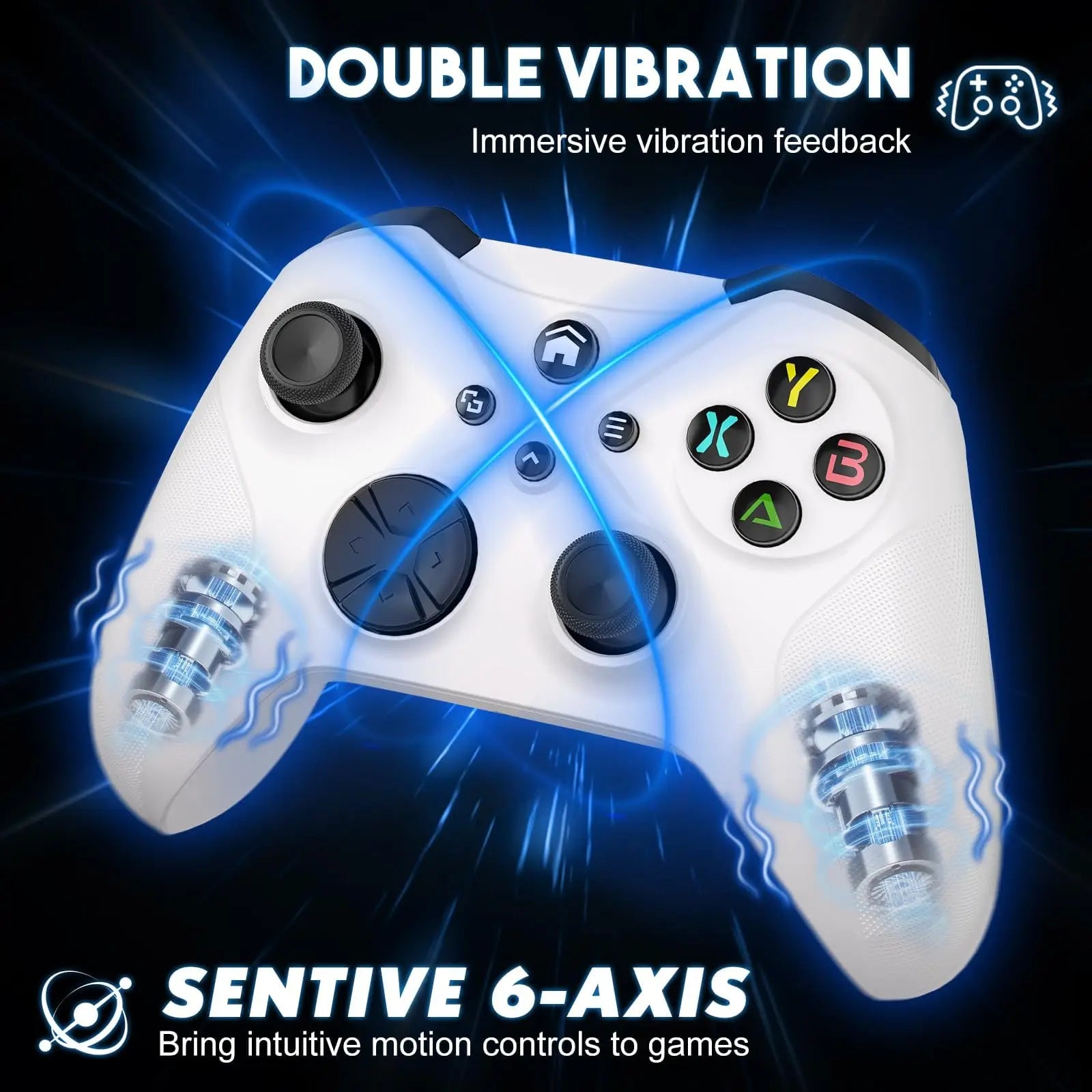 Wireless Controller for Xbox One Series X/S/Android/PC/Steam Gaming Controllers with Dual Vibration/Macro/Turbo/3.5mm Audio Jack
