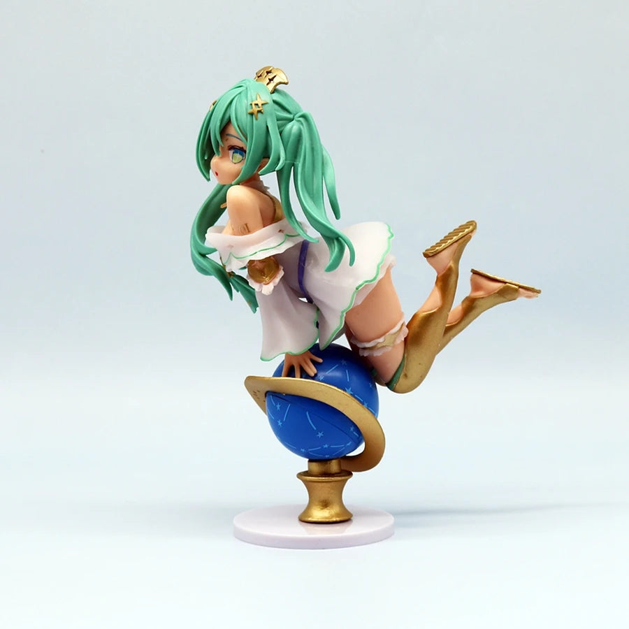 17cm Glittering Star ver. Hatsune Miku Anime Figure Kawaii Globe Girl Action Figure Adult Collection Model Doll Toy for Kid Gift