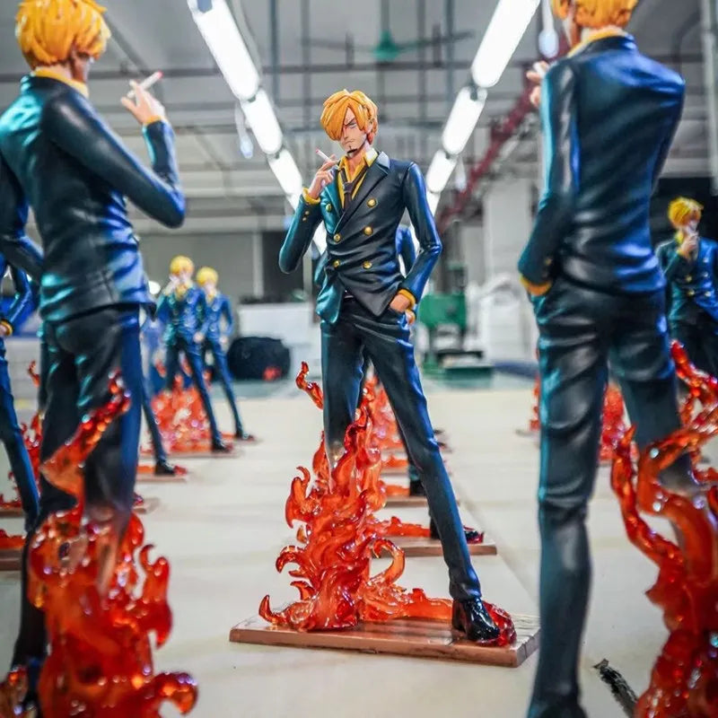 JT Sanji One Piece Gk Statue Diable Jambe Anime Pvc Figure Collectible Model Desktop Decoration Adult Collection Enthusiast Gift