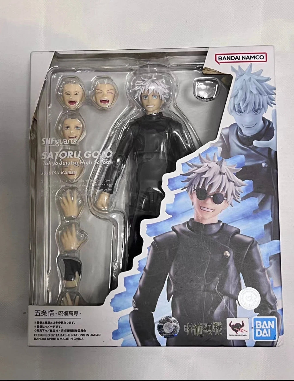 100% Original Bandai S.H.Figuarts SHF Jujutsu Kaisen Satoru Gojo Tokyo Jujutsu High School Anime Stock Action Figure Model