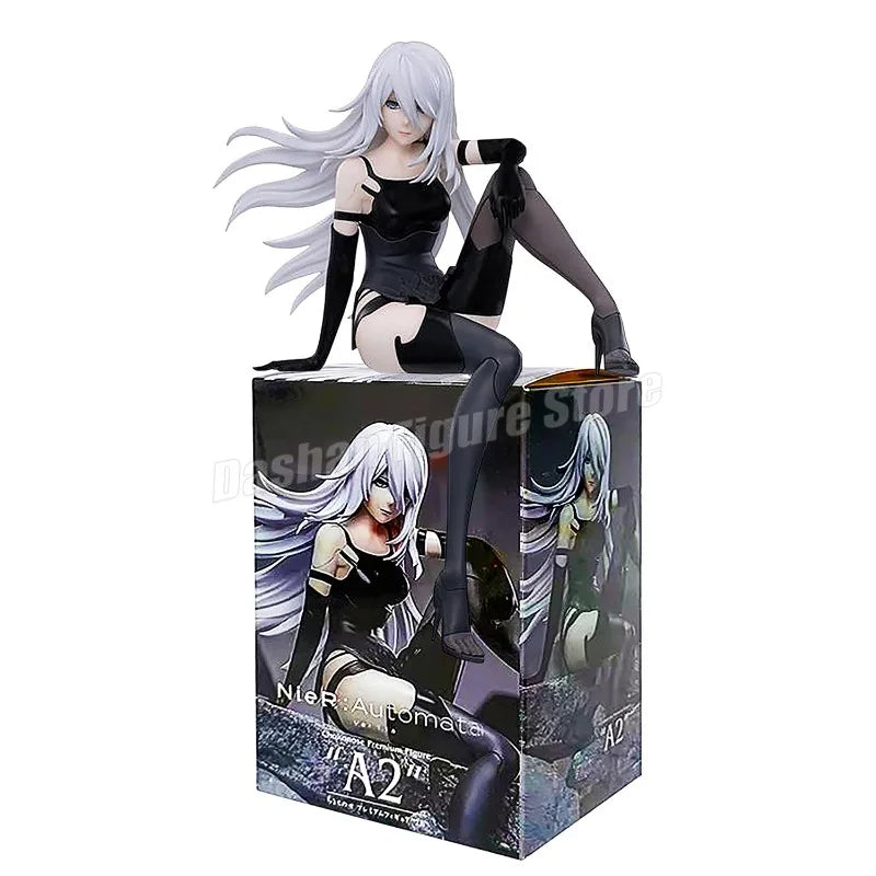 Anime NieR:Automata YoRHa A Nr. 2 Typ B Actionfigur Nudelstopper 2B 9S Sitzhaltung Figuren Sammlung Figuren Modell Spielzeug