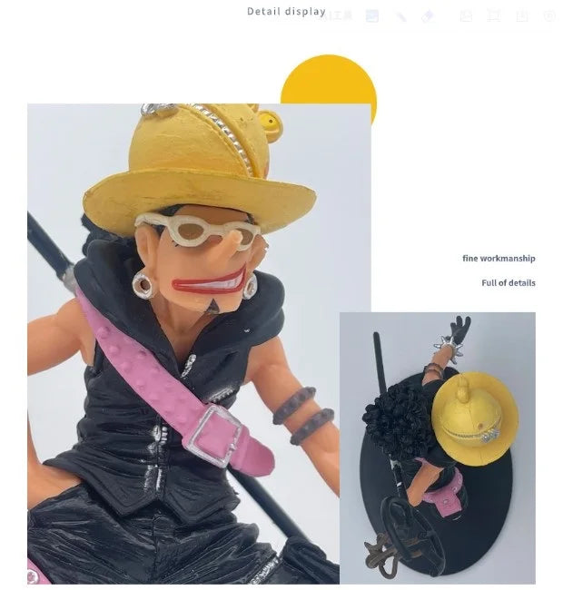 Bandai Zoro Luffy Nami Robin Ace Sanji DXF Figurine Toys PVC Action Model Brook Katakuri Collection Doll Toy