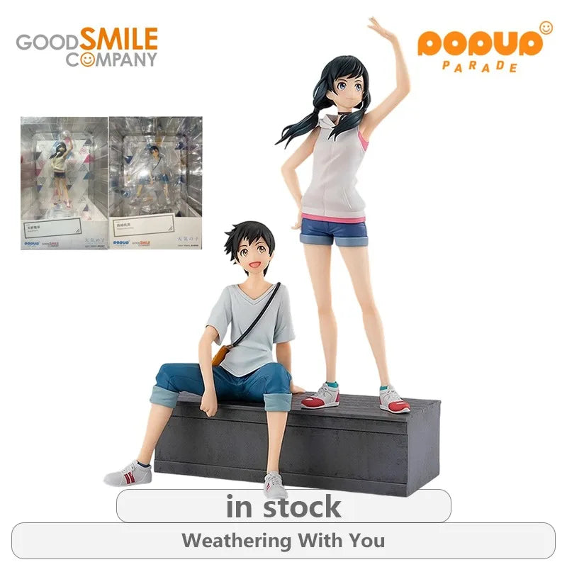 GSC Original POP UP PARADE Weathering with You Series Morishima Fanggao\Amano Hina Anime Not Movable Figure Statue Model Toys