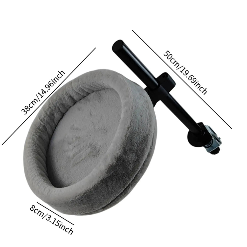 Cat Desk Bed Cat Hammock Elevated Round Sturdy Bed 360° Rotation Cat Nest Kitten Furniture for Home Office Clamping Table