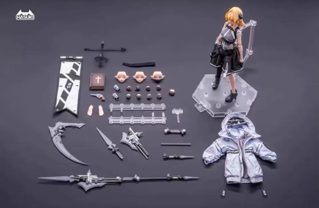 In Stock Hasuki Pocket Art PA009 SP 1/12 Succubus Nun Friede Women Soldier Anime Action Figure Toys Models Collectible PVC Gift