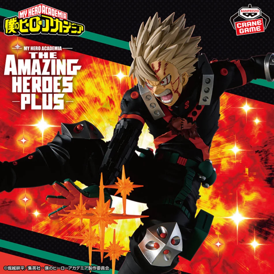 Original BANPRESTO Anime My Hero Academia Action Figures Bakugou Katsuki Model Toys 18cm Action Figures Anime Character Gift