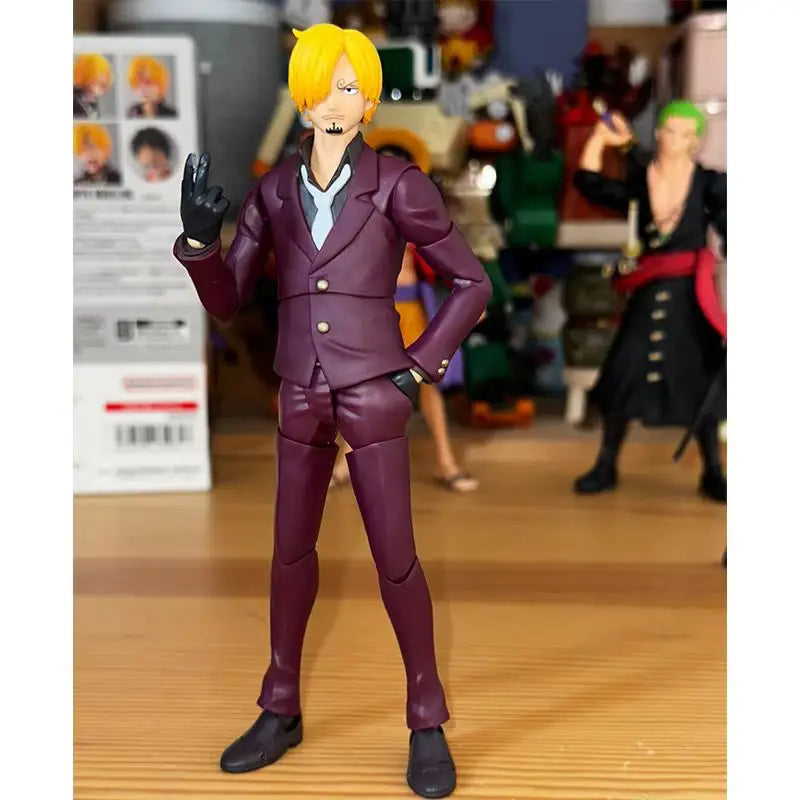 Bandai Sh Figuarts One Piece Dracule Mihawk Eustass Kid Action Figure Collectible Model Anime Collection Festival Gift