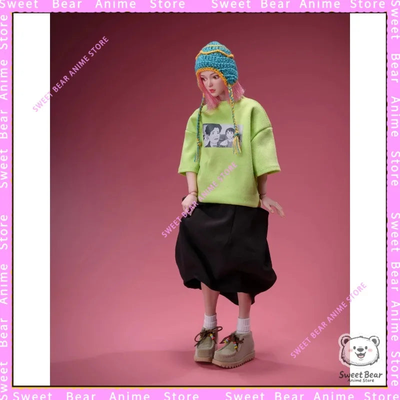 【In Stock】TrickyMan12 1/6 Scale - Pinkhair Cuby Action Figure Anime Model Trendy Toys Desktop Doll Collectibles