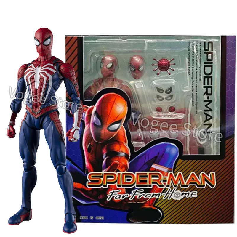 PS4 Spiderman Figur Avengers Spider Man Actionfiguren Upgrade-Anzug PS4 Game Edition Puppe Heißes Spielzeug für Jungen Geschenk 16cm