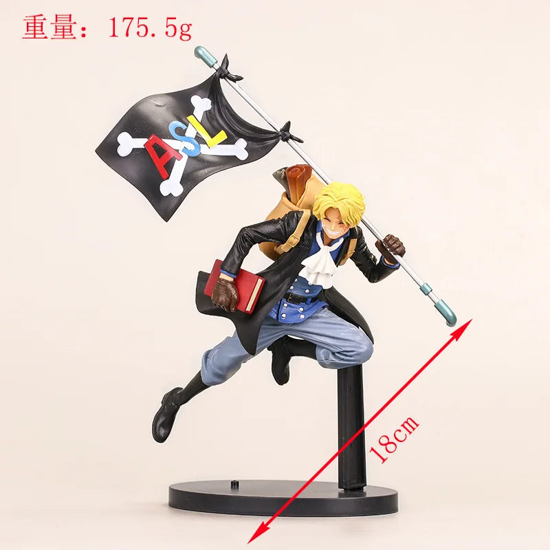 3 стила аниме One Piece Monkey D. Luffy Sabo Ace PVC екшън фигурка колекционерски модел кукла детски играчки