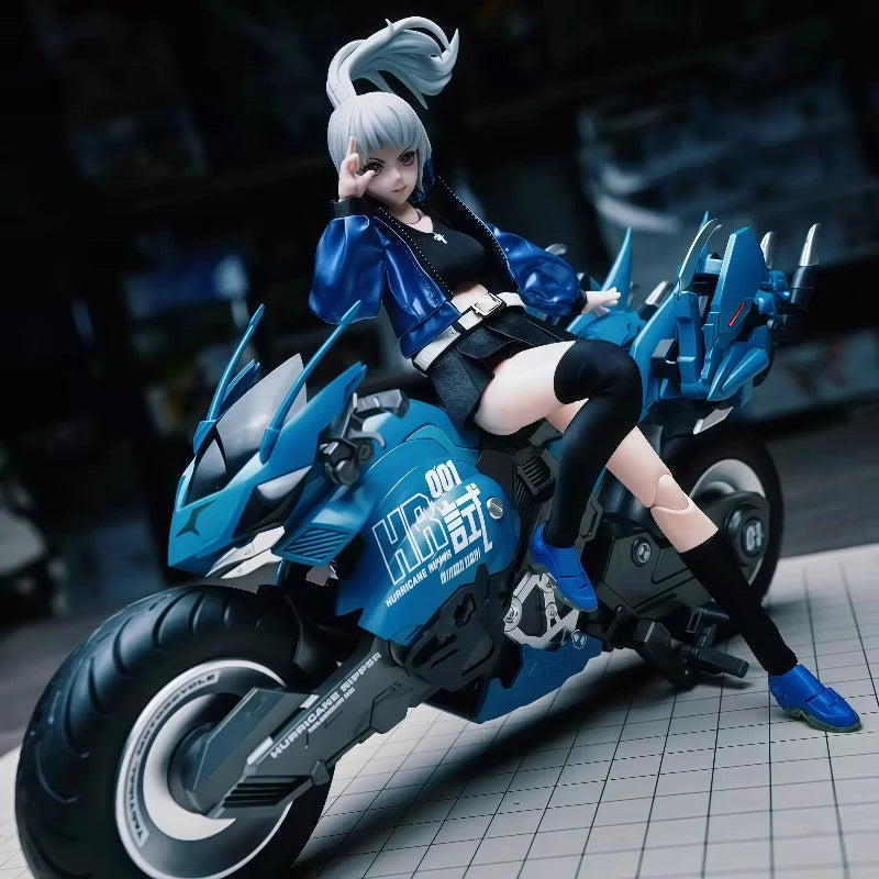 For Fans Collector Nuke Matrix Cyber Forest Cyclone Hopper Yip Fung Sim Dual Body Mecha Girl Model Kit With Cyber Motorcycle