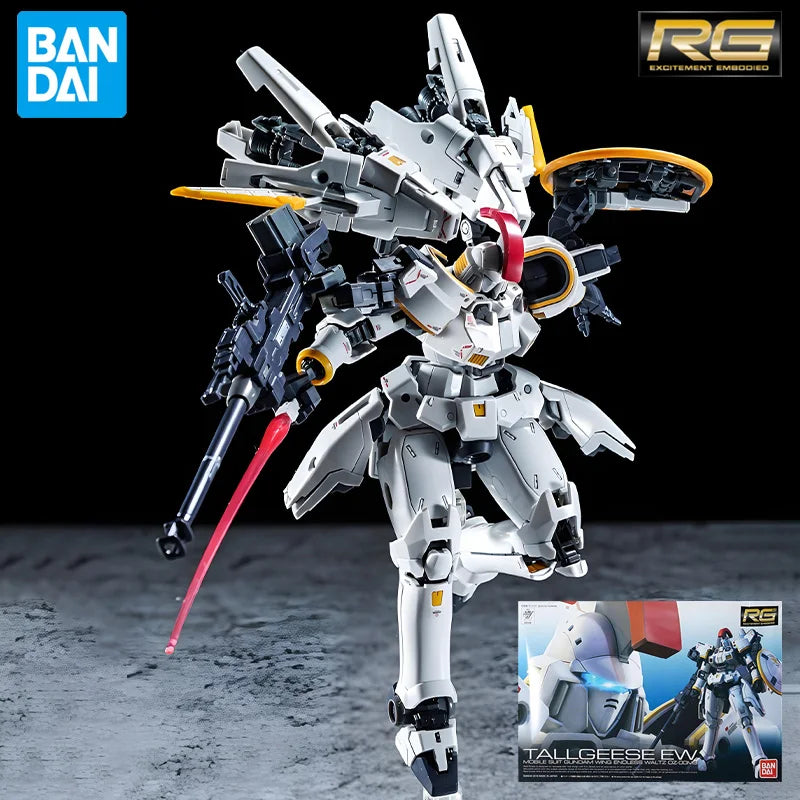 BANDAI Original Real Grade Series OZ - 00MS Tallgeese（EW）Anime Action Figure Assembly Ornament Model Toys Collectible Model