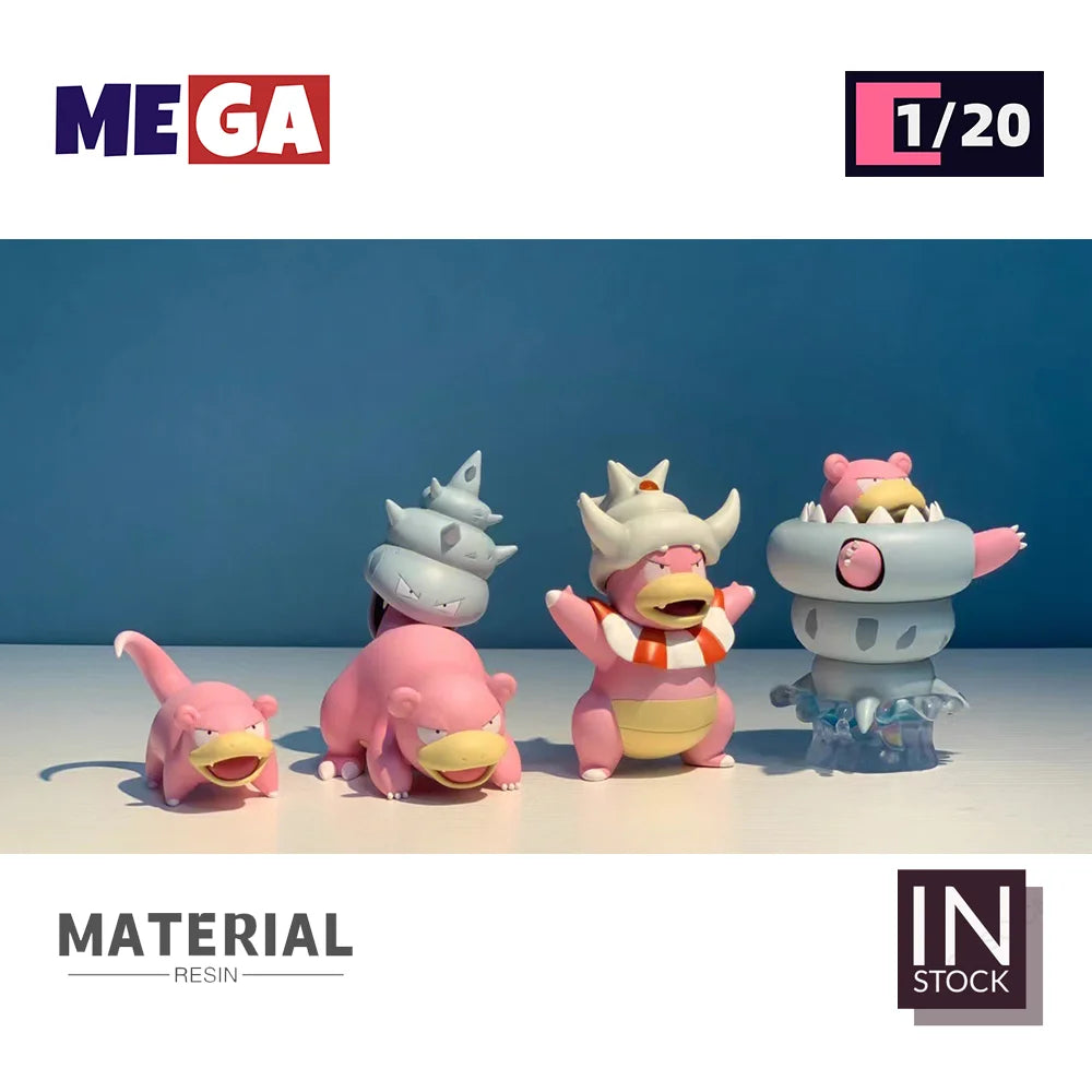 [IN STOCK] 1/20 Scale World Figure [BQG] - Slowpoke & Slowbro & Slowking & Mega Slowbro