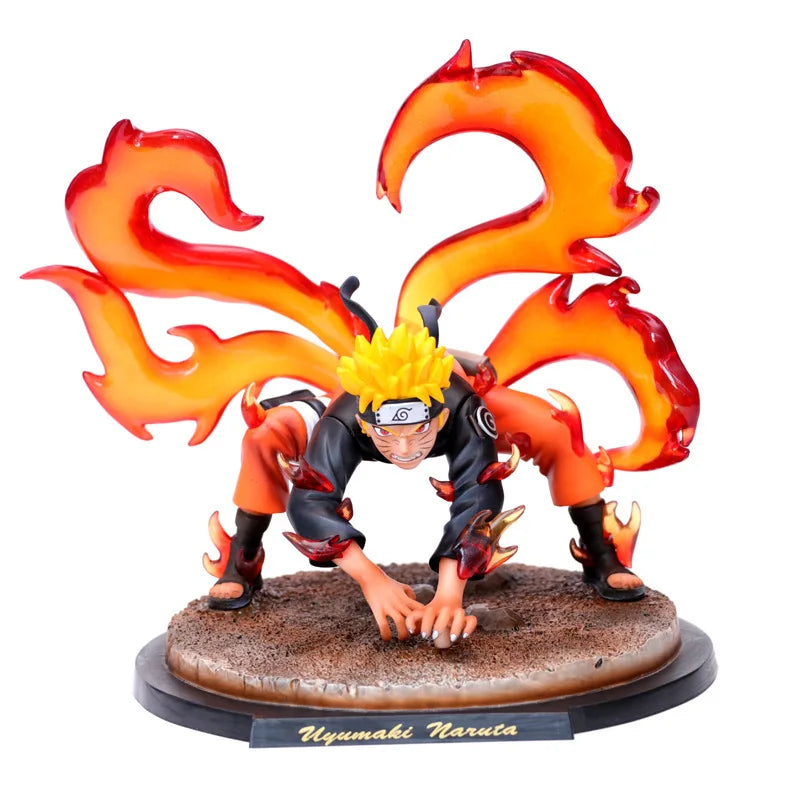 Japanese Anime Hand-made Naruto Nine-Tails Naruto Shippuden Uchiha Itachi Six Knife Class Toad Naruto Collection Toys
