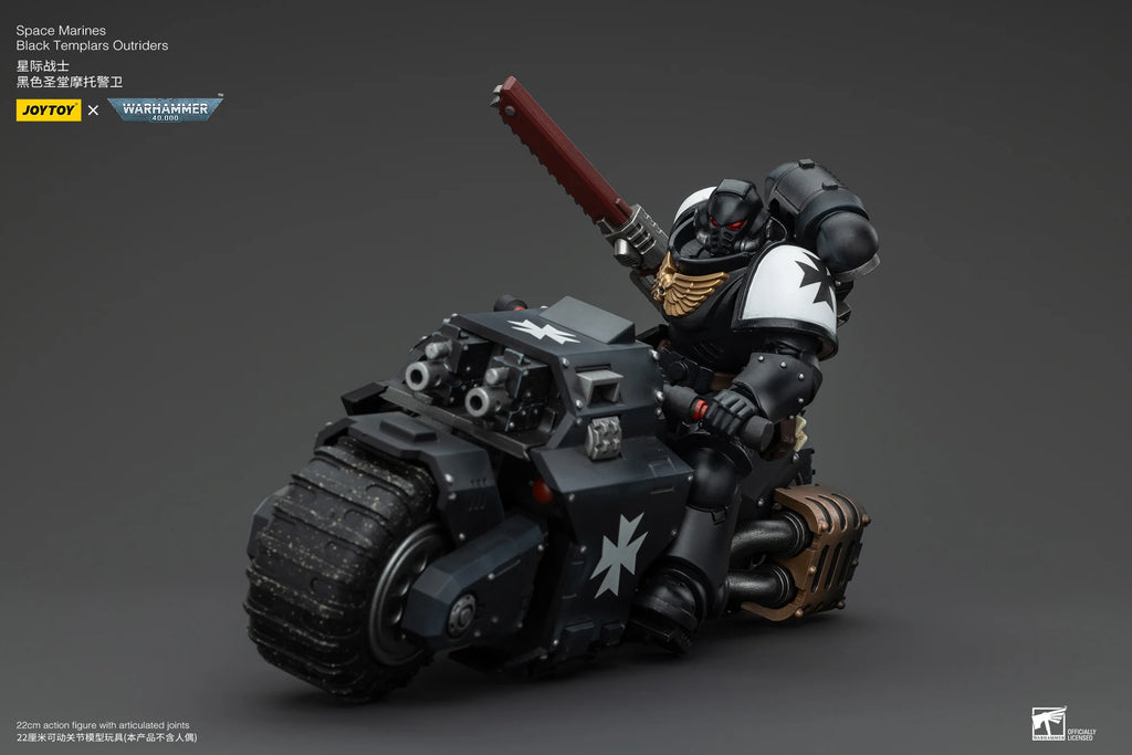 【In Stock】JOYTOY Warhammer 40K Space Marines Black Templars Outriders Brother Valtus 1/18 Action Figures Models Toys