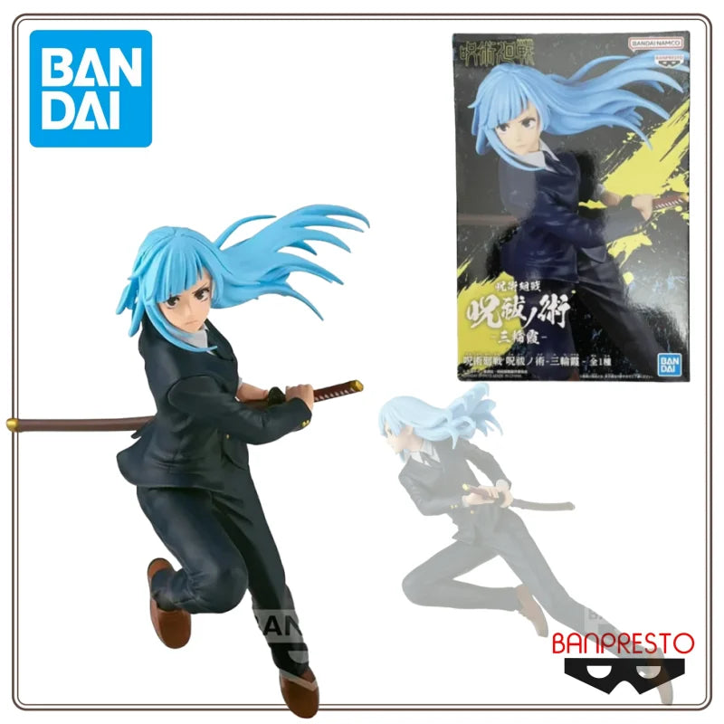 Original Bandai 13Cm Banpresto Jujutsukaisen Miwa Kasum Anime Action Figures Model Desktop Decoration Realistic Figure Toy Gift