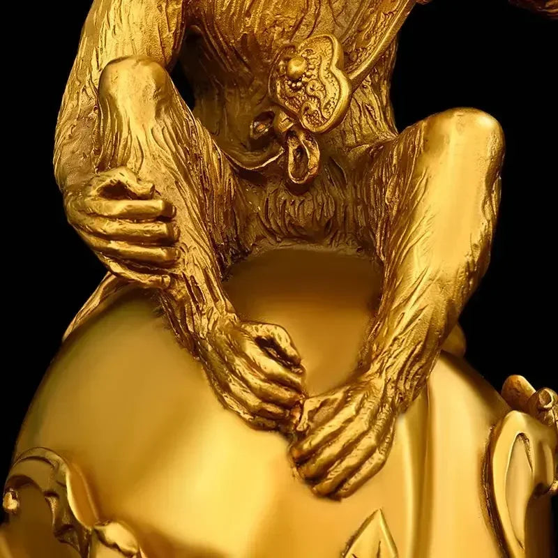 Feng Shui Reichtum anziehen Kupfer Tier Ruyi Affe Ornamente Sternzeichen Segen Leben Home Wohnzimmer Dekor