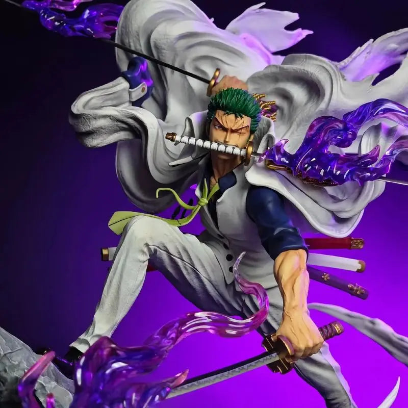 Нова 22см One Piece Аниме Фигурка Gk Roronoa Zoro Екшън Фигурка PVC Колекция Анимационни Модели Играчки Декоративни Орнаменти за Настолни