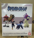 In Stock Bandai Genuine Shokugan Pokemon Hisui Rei Samurott Decidueye Anime Character for Kids Gift Collection Action Toys Model