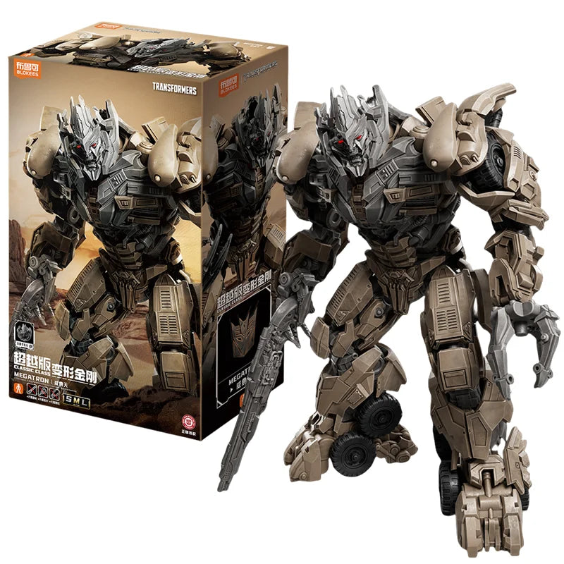 BLOKEES Original Transformers Bumblebee Megatron Megatronus CLASS Version Transformation Assembled Action Figure Model Toys Gift
