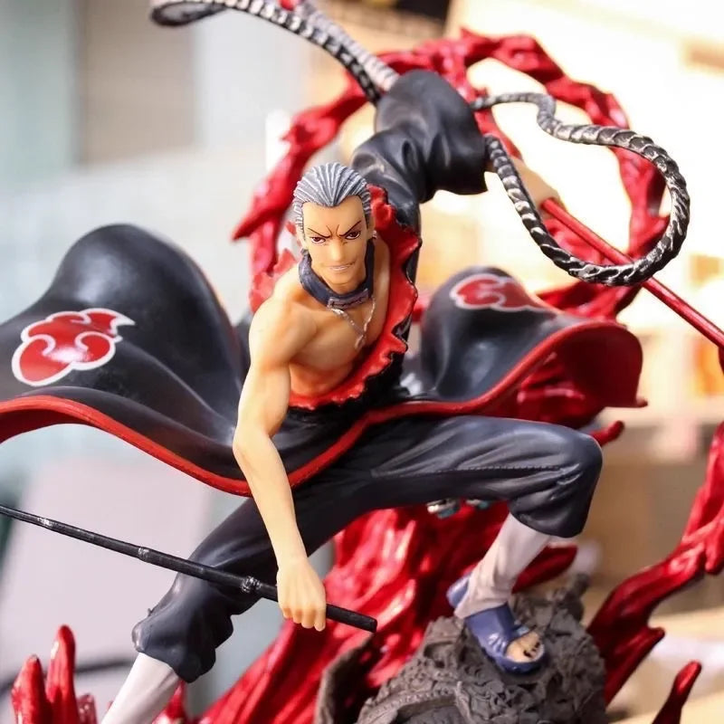 36cm Naruto Large Akatsuki Hidan Evil God PVC Statue Big Anime Figure Model with Human Face Collection Desktop Decor Gift Boys