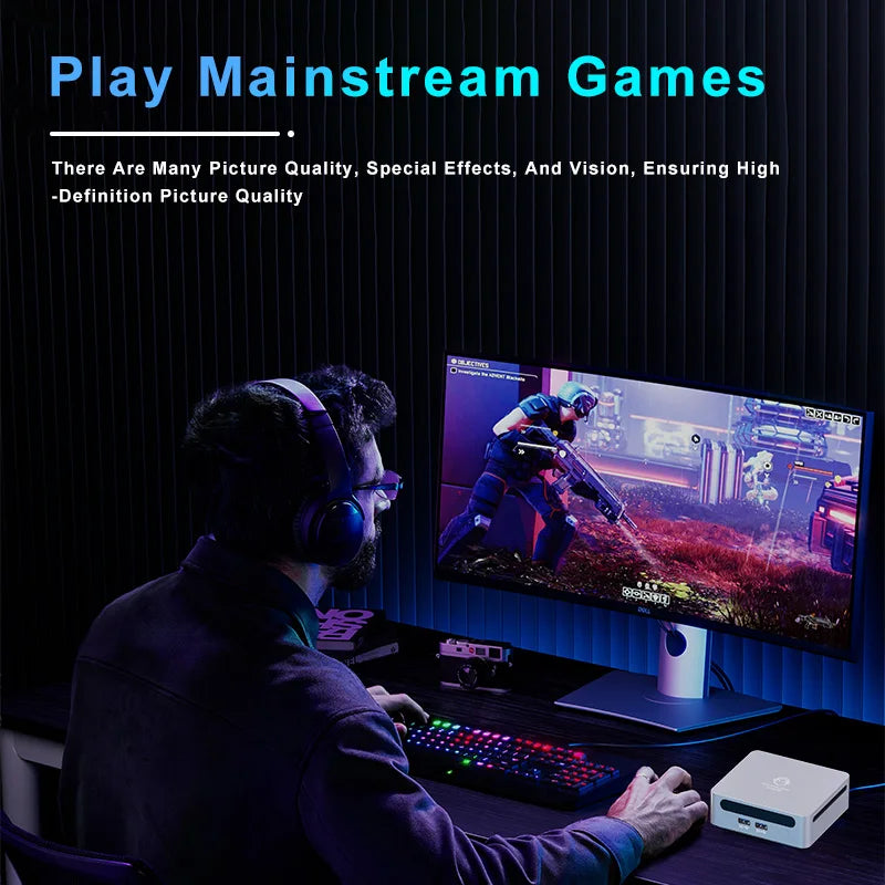 GenMachine AMD Ryzen 7 5800U Windows 11 Ryzen MINI PC DDR4 16/32GB 256/512GB SSD WIFI6 RTL8852, BT5.2 Diy Gaming Computer