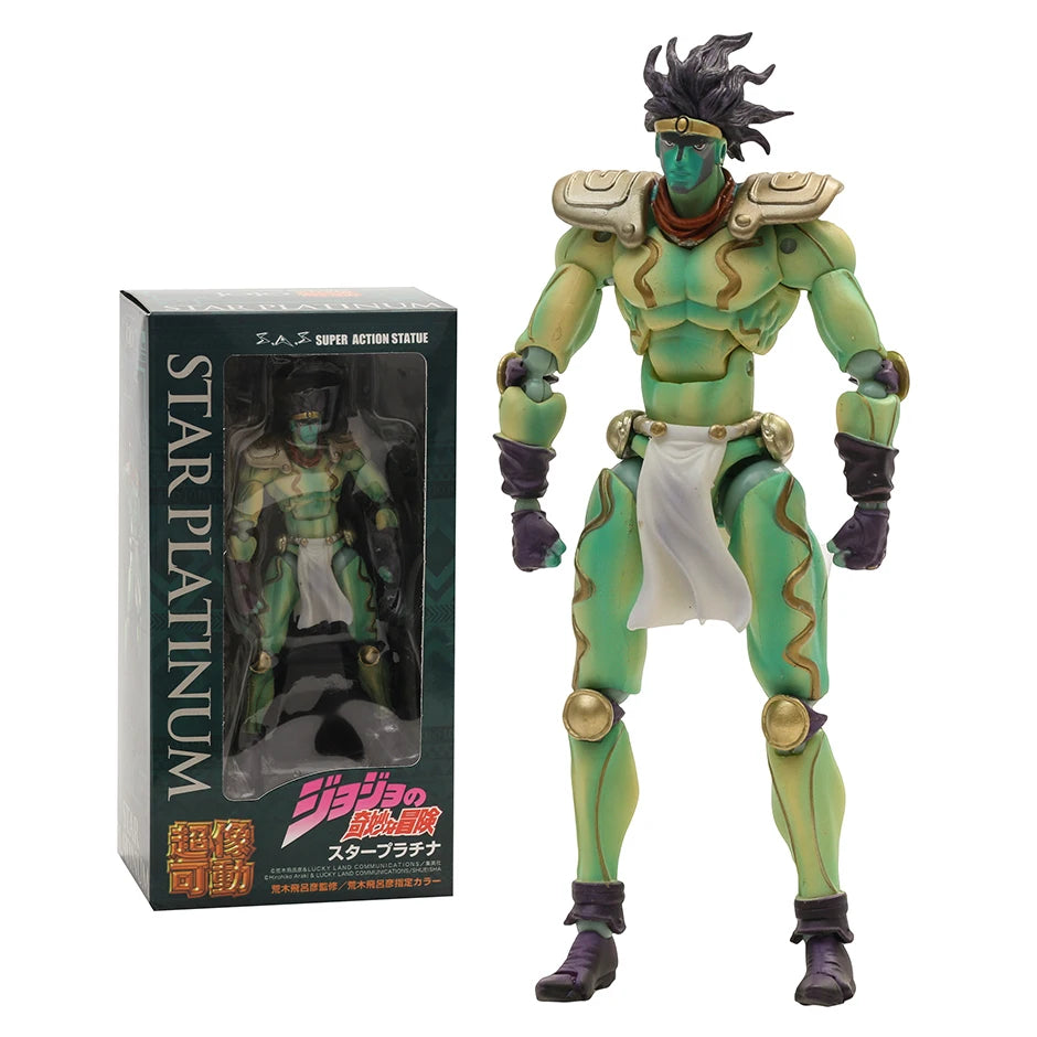 Jojos Bizarre Adventure Star Platinum Action Figure PVC Collection Model Toy Doll Brinquedos