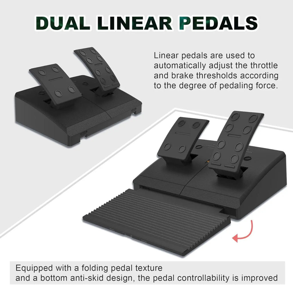 PC Racing Steering Wheel | PXN V900 Driving Simulator,Gaming Steering Wheelwith Pedals for PC,PS4,PS3,Xbox Series X|S,Xbox One