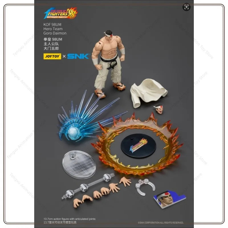 【Shipment at month-end】JOYTOY King of Fighters 98UM Kusanagi Kyo Nikaido Hongmaru Omen Goro The protagonist team Action doll