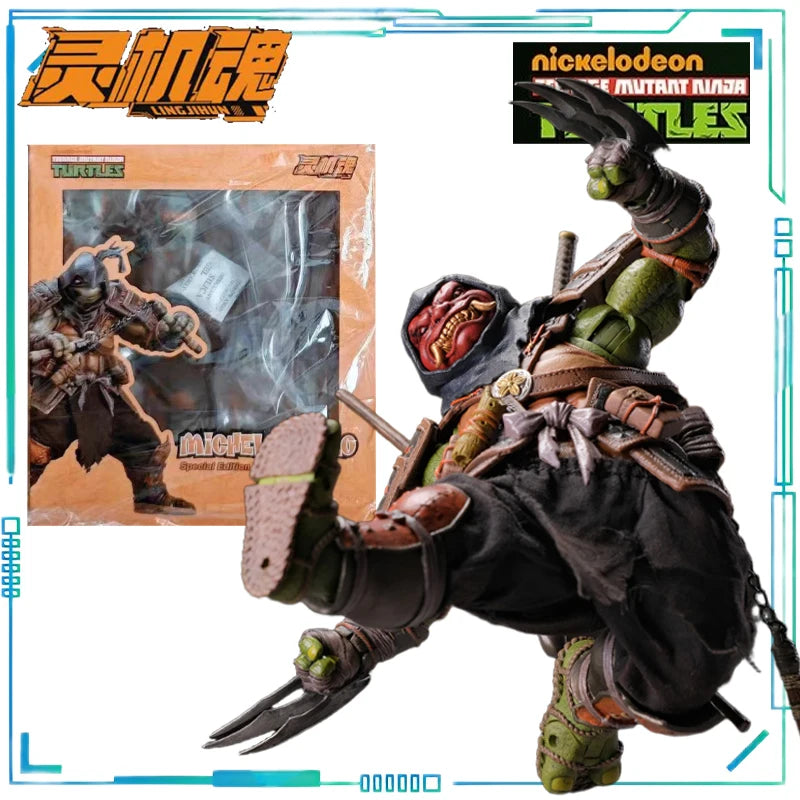 Memory Toys Gunman LING JIHUN Teenage Mutant Ninja Turtles ，WF Venue Limited Michelangelo and Raphael Movable Model Collection