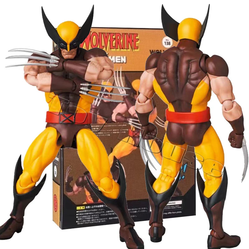 In Stock Ct Toys Wolverine Deadpool Anime Figure Mafex 138 Deadpool 3 Movie Action Figure Figurine Model Statue Collection Toys