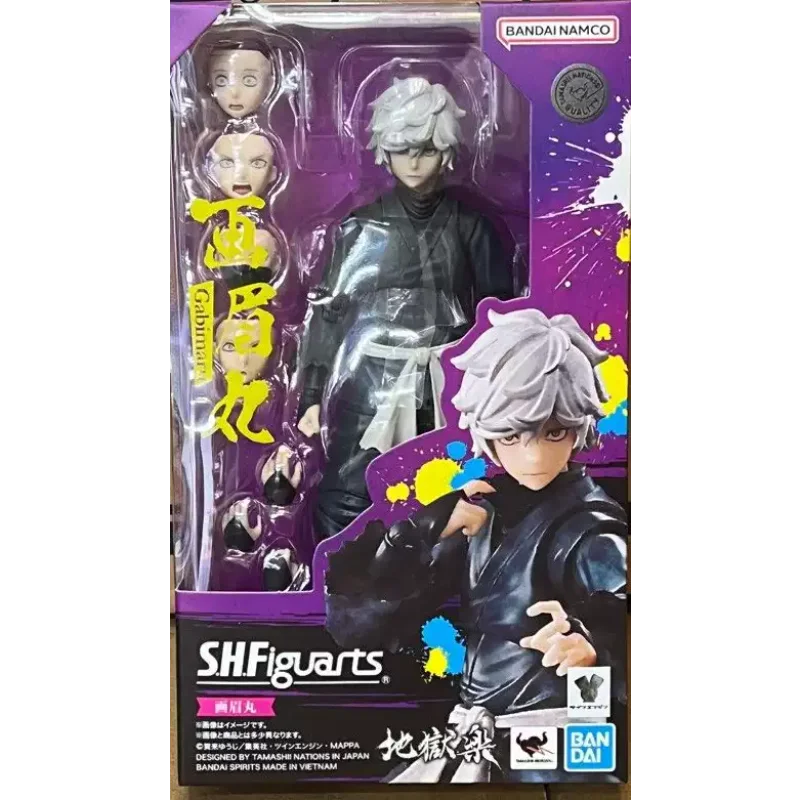 Bandai Original SHF Hell's Paradise Gabimaru The Hollow Sagiri Yamada Asaemon Yuzuriha Anime Action Figure Model Toy Boys Gift