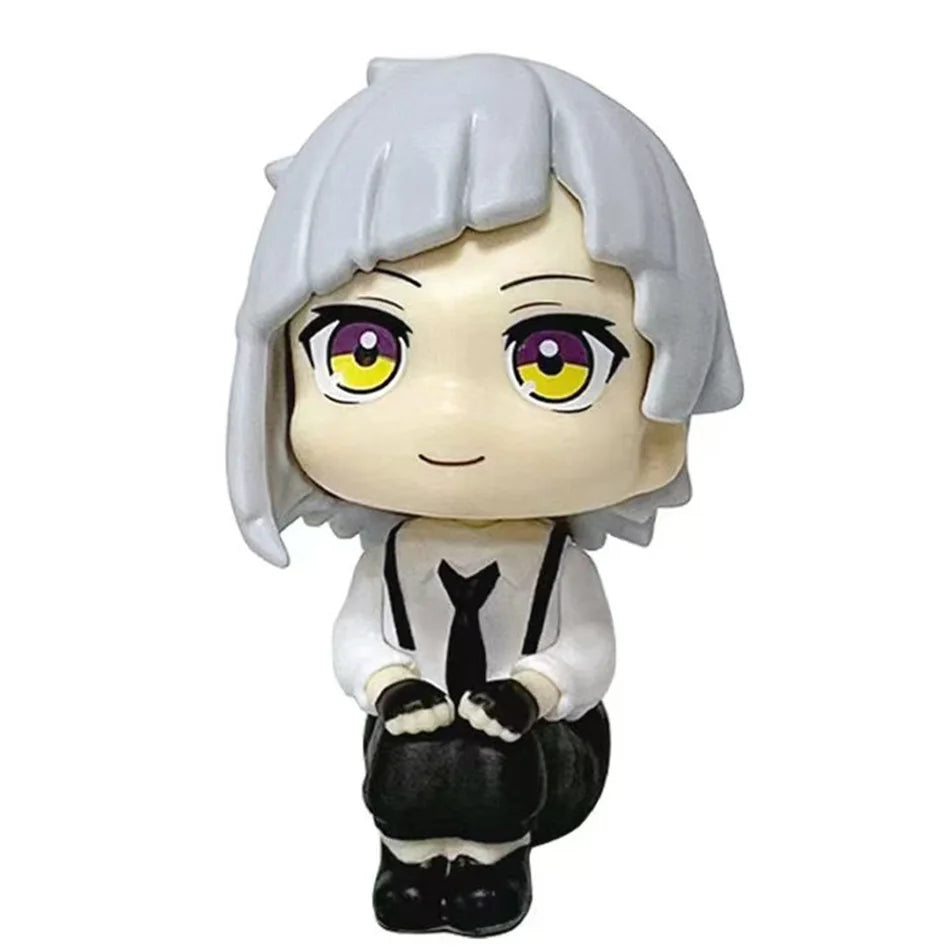 10cm Bungou Stray Dogs Anime Figure Look Up Nakajima Atsushi Action Figure Q Version Dazai Osamu Figurine PVC Collection Toys