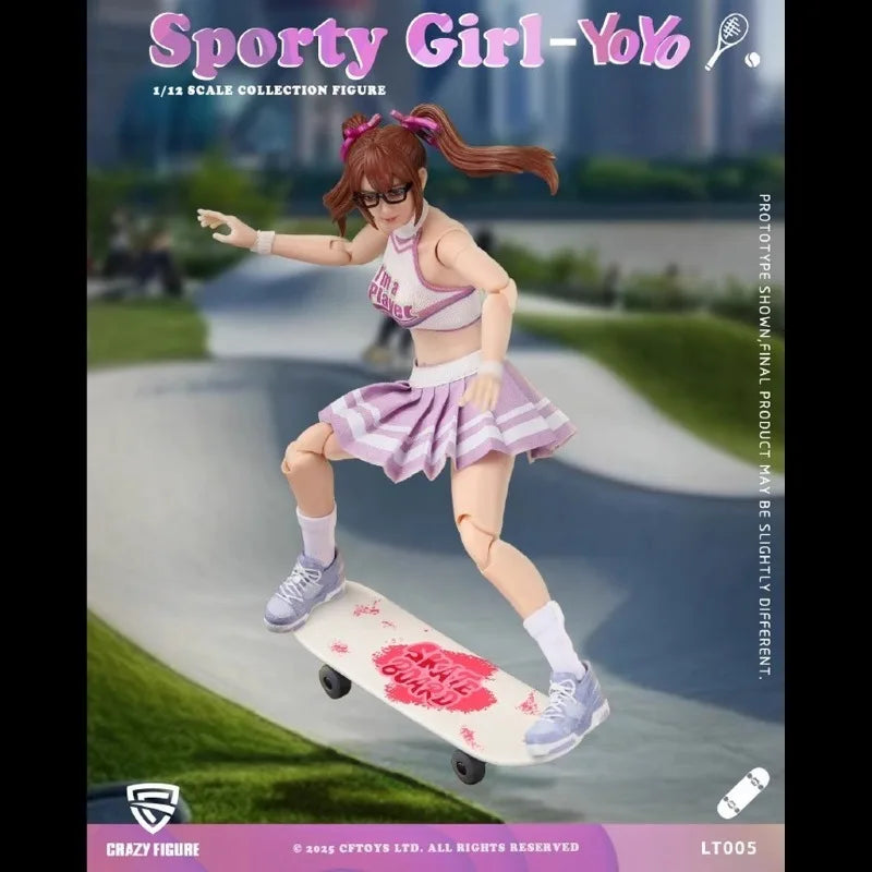 【IN STOCK】Original Box Sports Girl Yoyo 1/12 Action Figure Toy Gift Collection Fan Hobby