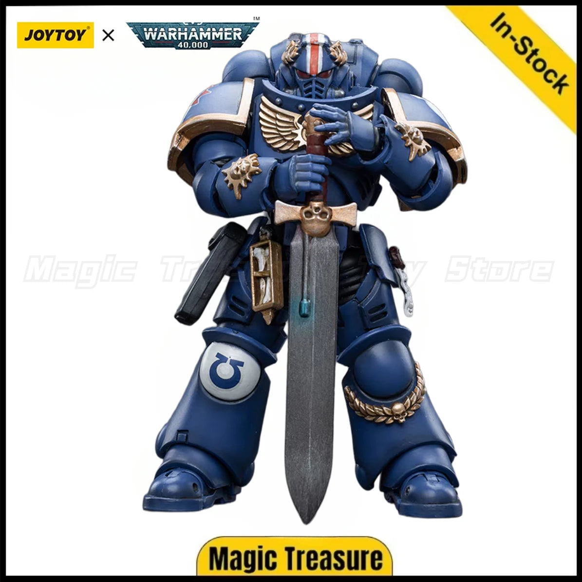 【In stock】 JOYTOY 1/18 action figure warhammer 40k Ultramarines Primaris Lieutenant Argaranthe Figures Anime Ornaments  Gifts