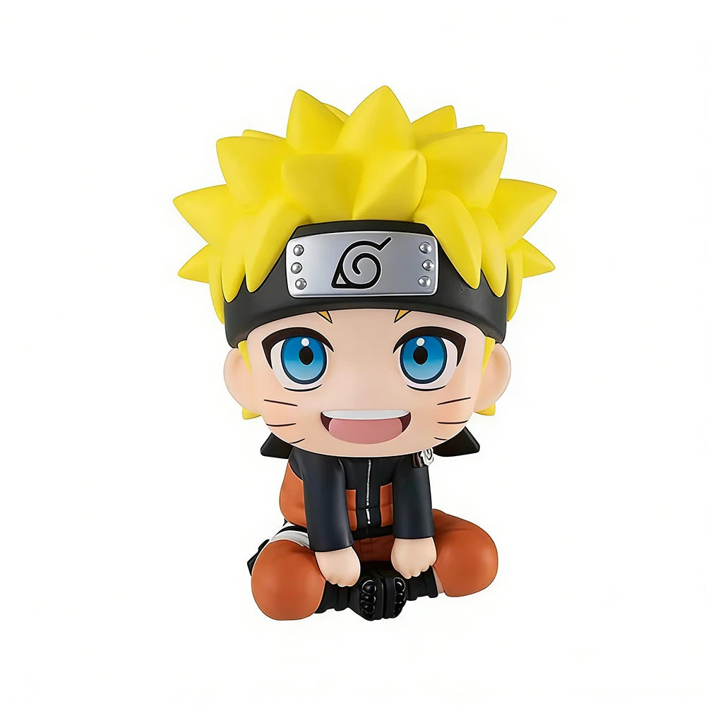 Anime Naruto Figure Naruto 9cm Kakashi Action Figure Q Version Kawaii Sasuke Itachi Figurine Car Decoration Collection Model