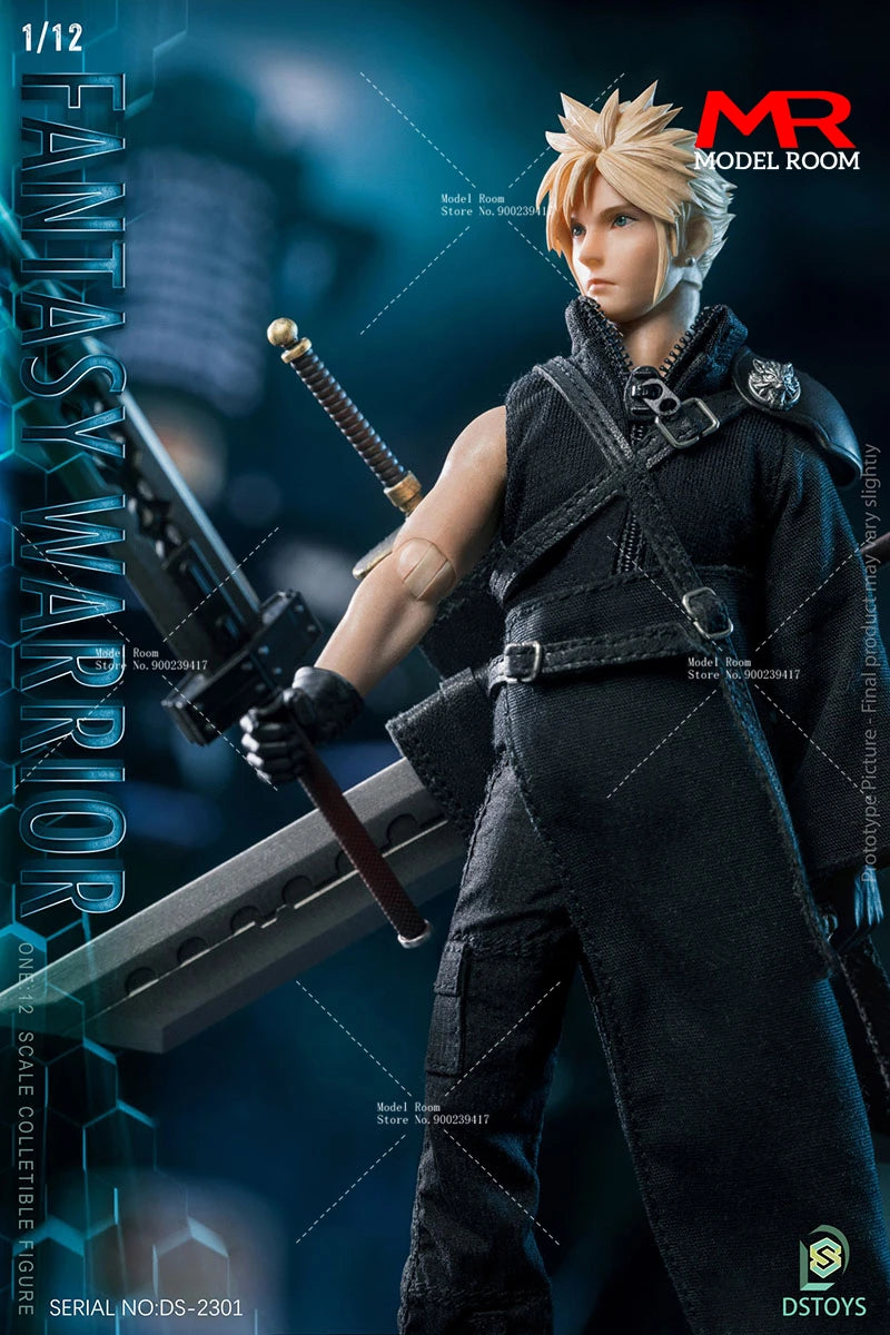 DSTOYS DS-2301 1/12 Fantasy Warrior Cloud Action Figure 6-inch Male Soldier Action Figurine Toy Full Set Collectible Model