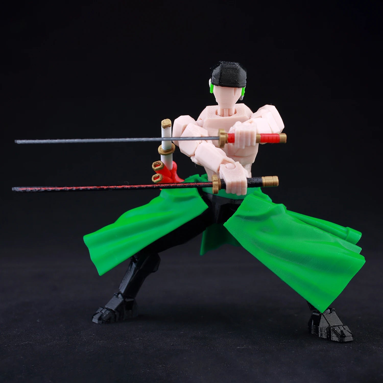 9L 3D Printed Roronoa Zoro One Piece Lucky Dummy 13 Movable Shapeshift Action Figures Mannequin Toys for Anime Lovers